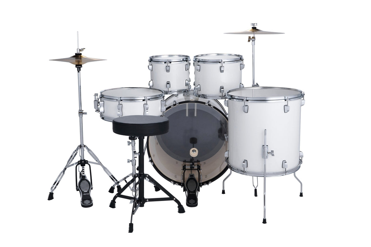 Ludwig Accent Fuse 5 Piece Drum Set - Snow Dust 2