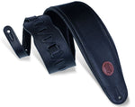 Levys MSS2-4-BLK 4 1/2\" Wide Black Garment Leather Bass Strap