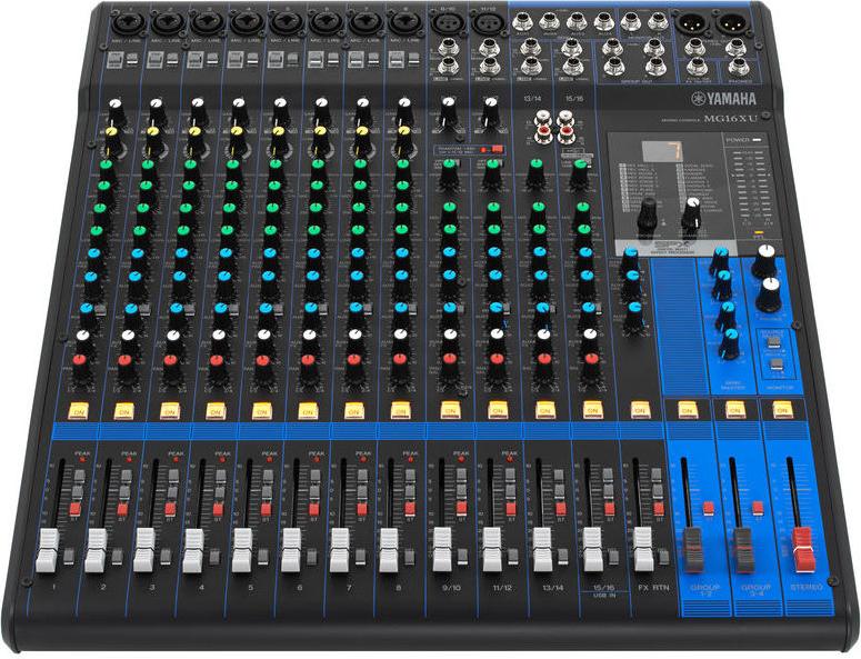 Yamaha MG16XU 16 Channel Mixer with High-Grade Effects & USB
