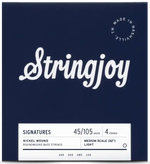 Stringjoy Signatures (45-105) 4 String Long Scale Nickel Wound Bass Guitar Strings - Light