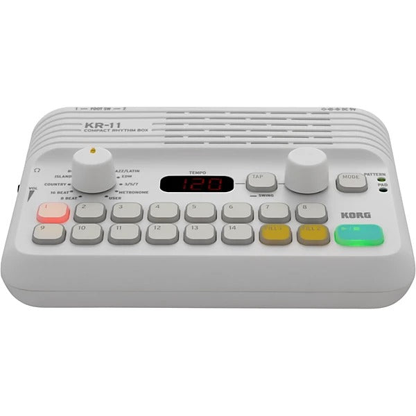 Korg KR-11 Compact Rhythm Box - White 2