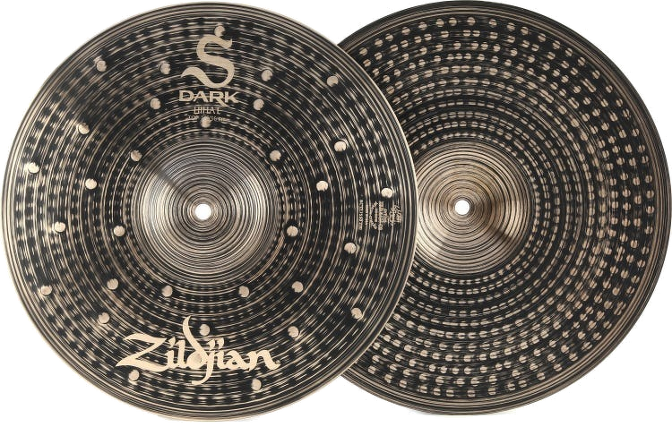 Zildjian 'S Dark' Series Hi Hat Cymbals - 14 Inch *Hammered Dark
