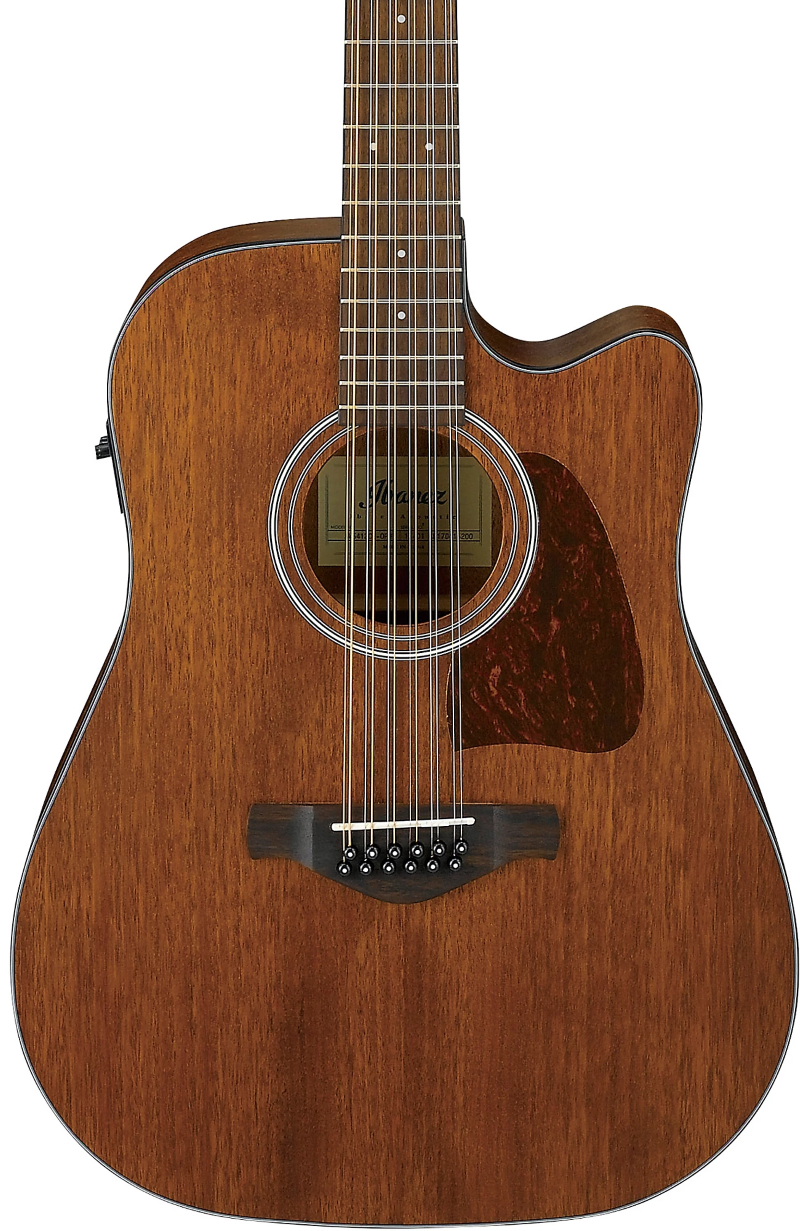 Ibanez AW5412CE 12-String Acoustic-Electric Guitar - Open Pore Natural