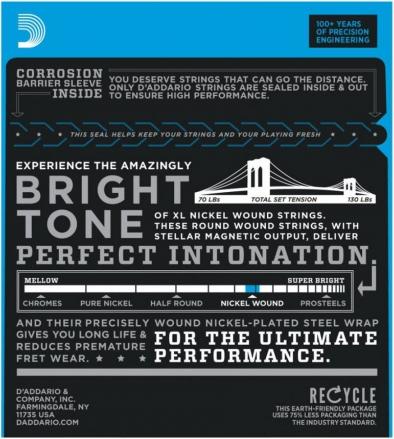 D'Addario EXL110W Electric Light Set 10-46 2