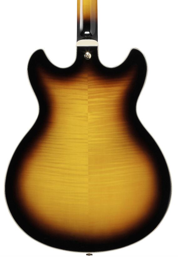 Ibanez AS93FMAYS Hollowbody Electric Guitar (Antique Yellow Sunburst) - No Case 5