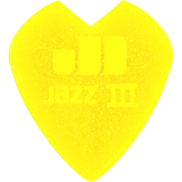 Dunlop Kirk Hammett Jazz III Picks Yellow Glitter - 6 Pack 2