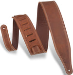Levy M17BDS-BRN 2.5\" Wide Garment Leather Strap - Brown