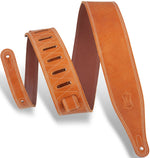 Levy M17BDS-TAN 2.5\" Wide Garment Leather Strap - Tan