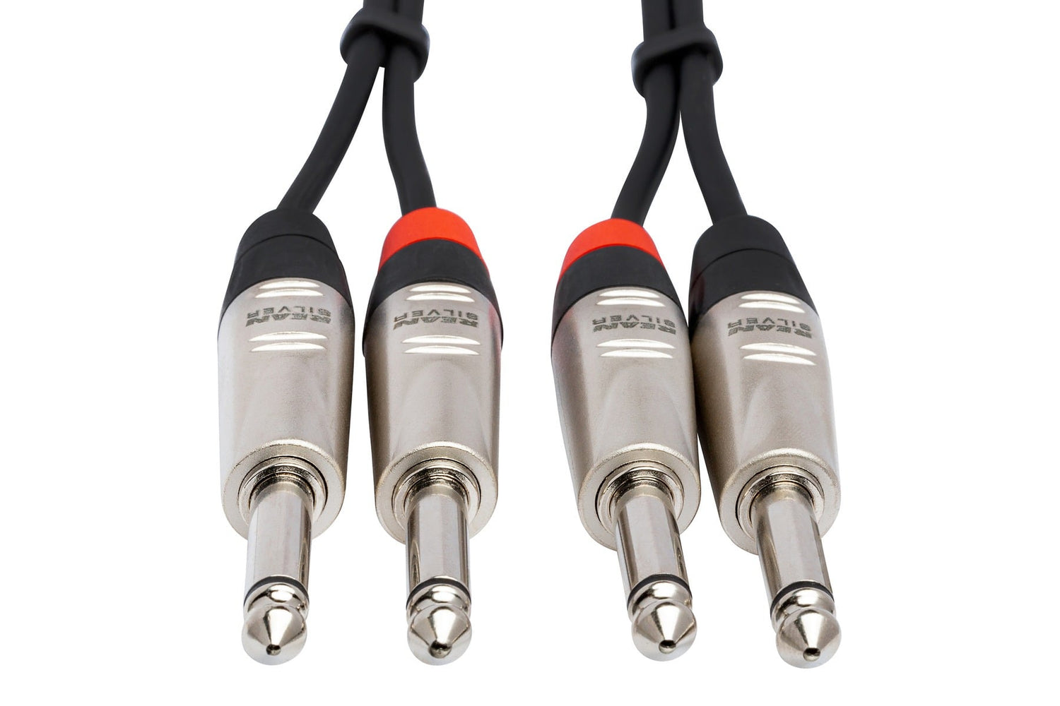 Hosa HPP-010X2 Pro Stereo Interconnect Cable - Dual REAN 1/4\" TS to Same - 10FT 3