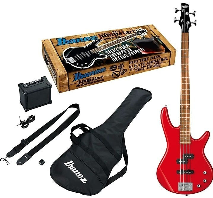 Ibanez IJSR190NRD Electric Bass Package - Red