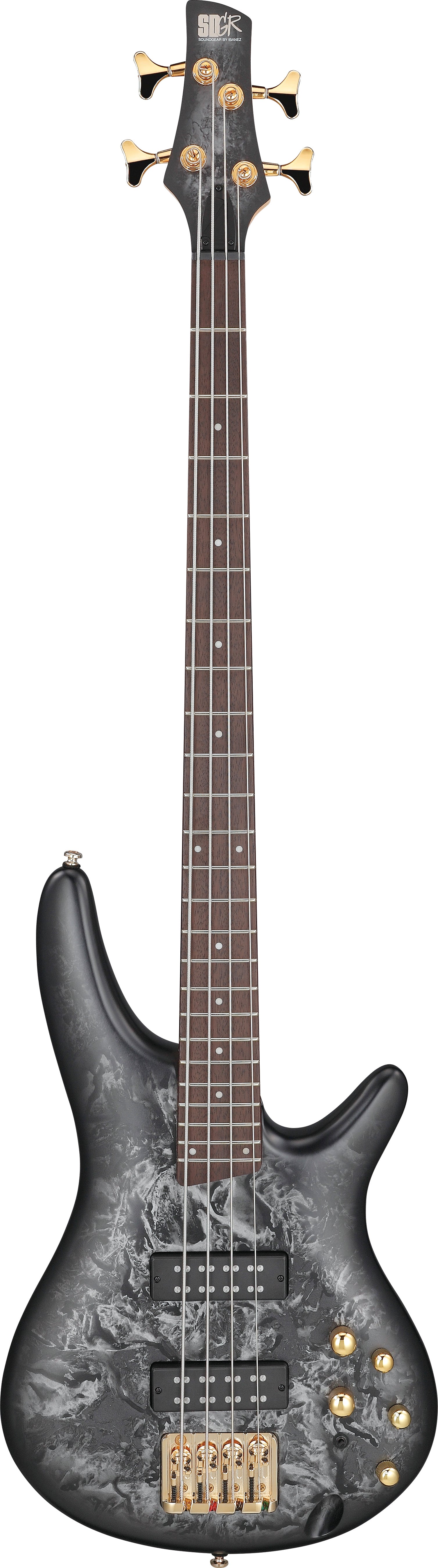 Ibanez SR300EDXBZM Standard Bass Guitar - Black Ice Frozen Matte