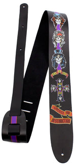 Perri 11008 2.5\" Guns and Roses Appetite Leather Strap