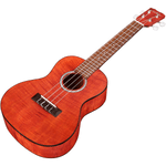 Cordoba 15-CFM Flame-Top Concert Ukulele - Rose Red 3