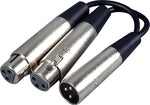 Hosa YXF119 XLR (Male) - (2) XLR Female Adapter