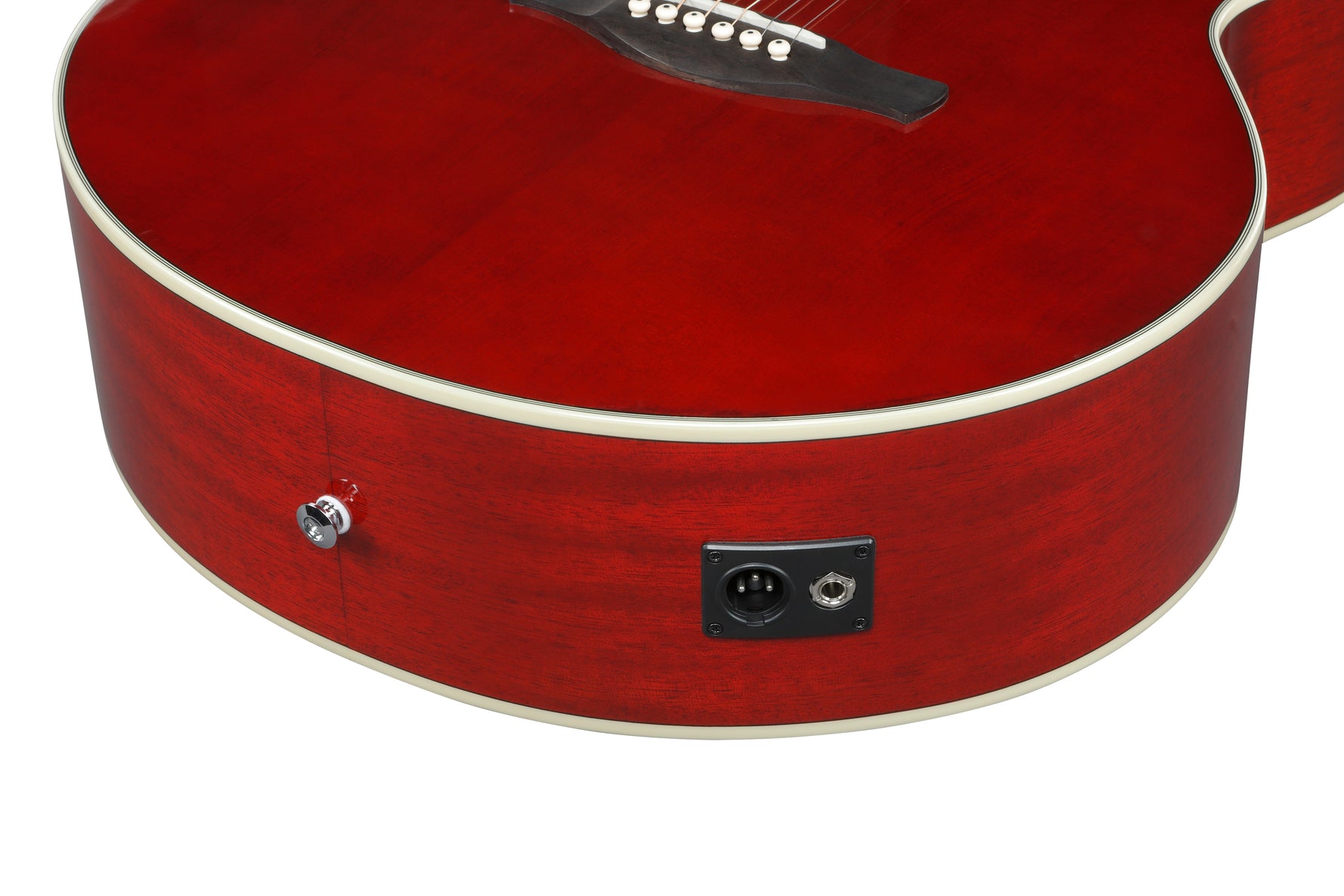 Ibanez AJ70M1EWR Acoustic Electric Guitar - Wine Red High Gloss 4