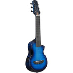 Ibanez AUP10N Nylon-String Piccolo Acoustic Electric Guitar - Transparent Blue Burst 8