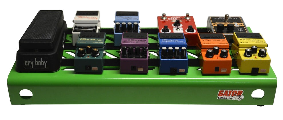 Gator Large Aluminum Pedalboard With Carry Bag - Screamer Green 6
