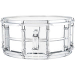 Ludwig LU6514SL Supralite Steel Snare Drum - 6.5\" x 14\" 2