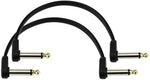 D'Addario 6\" Offset Right Angle Flat Patch Cable (twin pack)