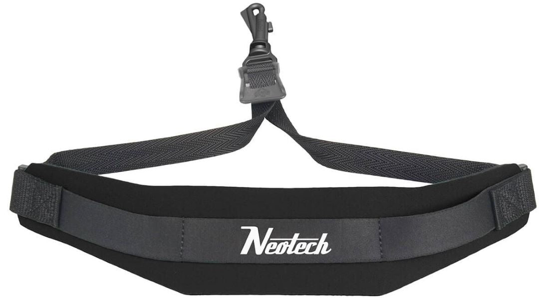 Neotech Regular Size Soft Saxophone Strap With Swivel Hook - Black