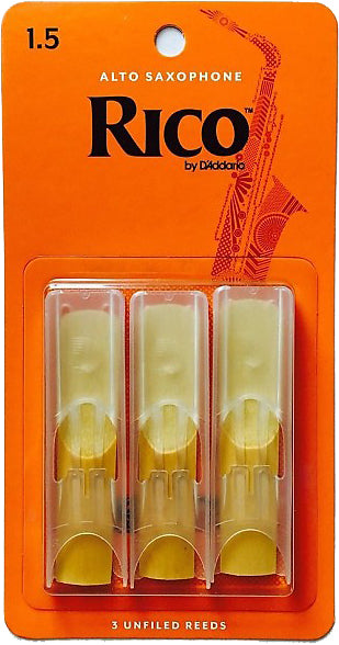 Rico RJA0315 1.5 Alto Saxophone Reeds 3-Pack