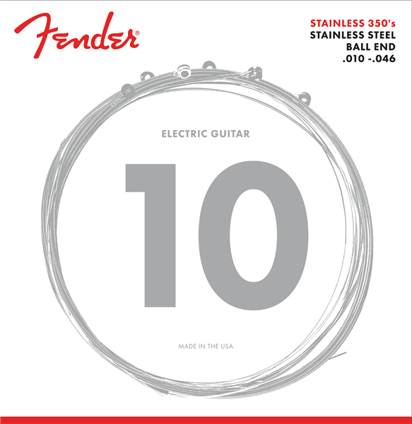 Fender 350R Stainless Steel Electric Guitar Strings (10-46)
