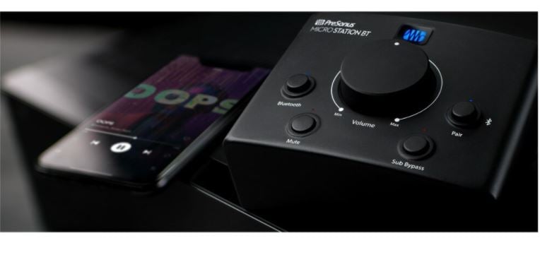 Presonus MicroStation BT 2.1 Monitor Controller with Bluetooth Connectivity 3
