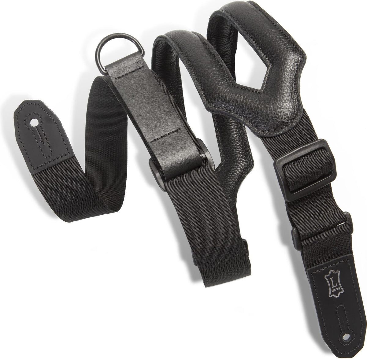 Levys MRHSS-BLK 3\" Wide Ripchord Guitar Strap