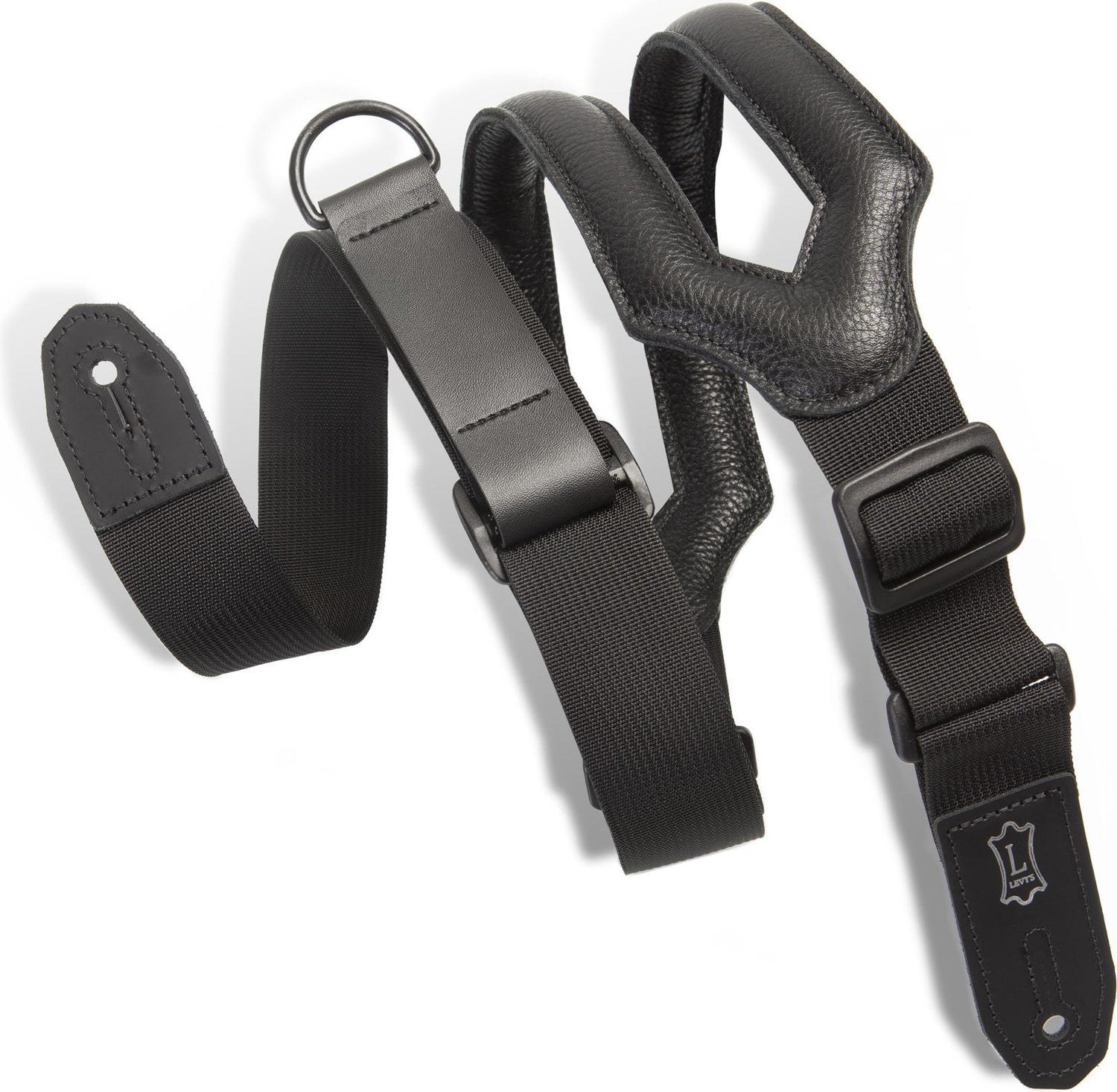 Levys MRHSS-BLK 3\" Wide Ripchord Guitar Strap