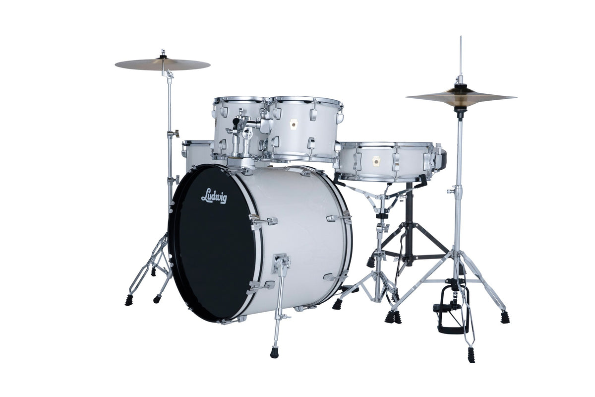 Ludwig Accent Fuse 5 Piece Drum Set - Snow Dust 3