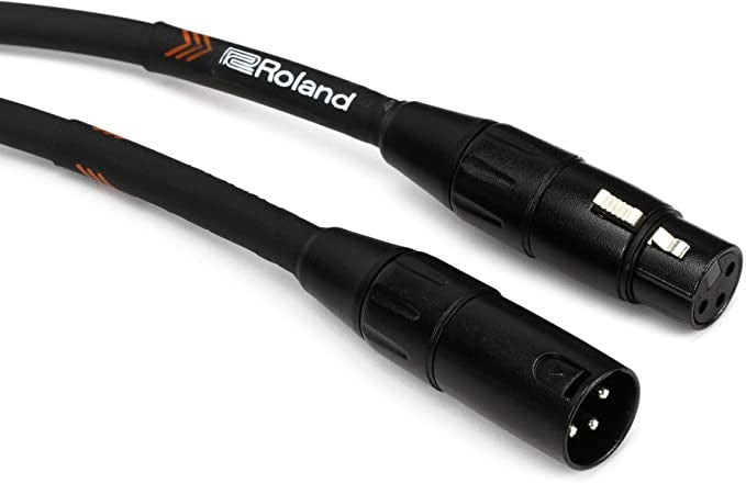 Roland RMC-B15 Black Series XLR Male to XLR Female - 15 Foot Microphone Cable 2