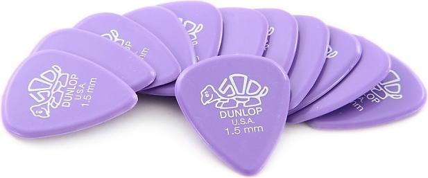 Dunlop 41P1.50 Delrin 500 1.50mm Lavender Guitar Picks (12 Pack)