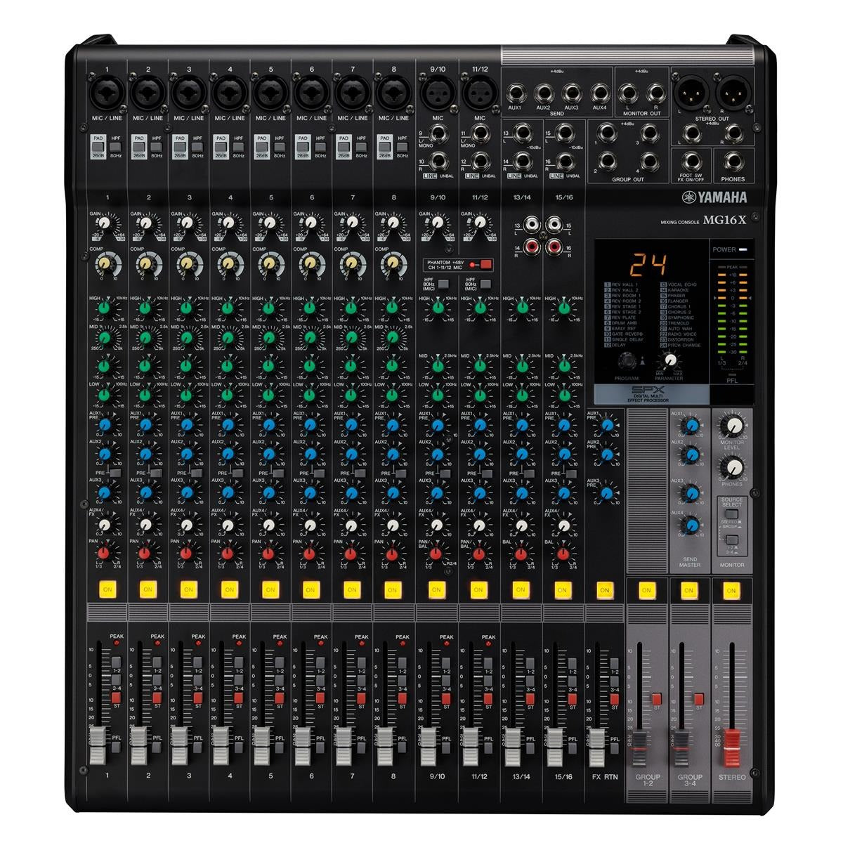 Yamaha MG16X CV Mixer (16 Inputs) - With Effects