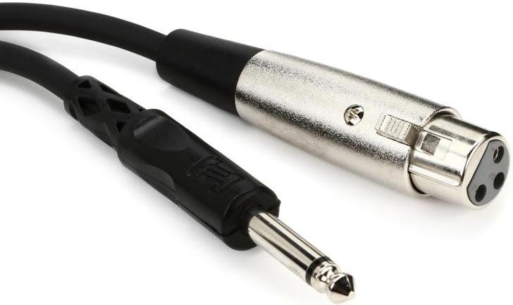 Hosa PXF105 XLR (Female) - 1/4\" (Male Mono) Cable 5'