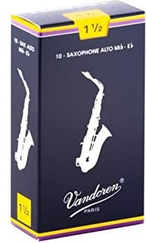 Vandoren #1.5 Alto Saxophone Reeds (Box of 10)