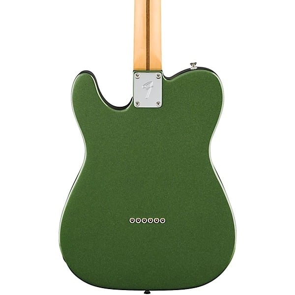 Fender Player II Modified Telecaster Electric Guitar Harvest Green Metallic back view