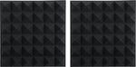 Gator Acoustic Foam Pyramid Panels 2\" 12x12 Charcoal 8-pack (GFW-ACPNL1212PCHA-8PK) 2