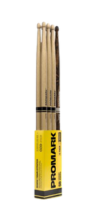 Promark RBH595AW-4PFG Rebound 5B Hickory Firegrain (Wood Tip) - 4 pack
