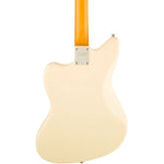 Squier J Mascis Signature Jazzmaster Electric Guitar in Vintage White, three-quarter back view