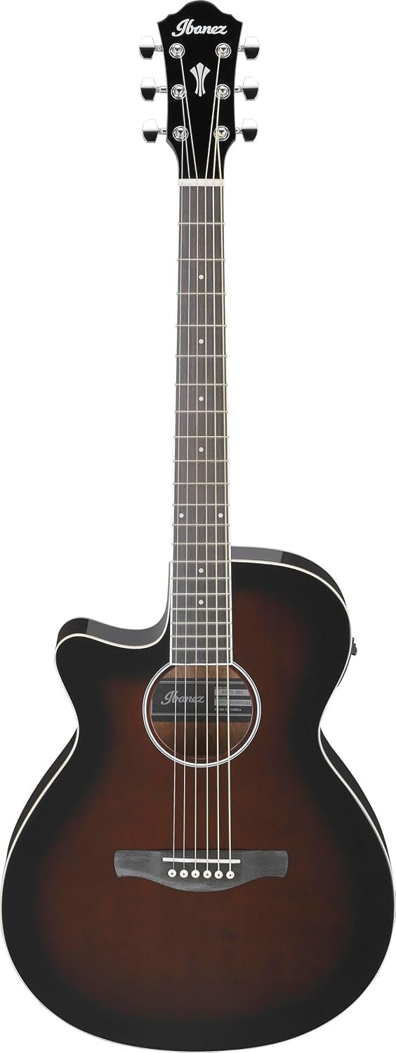 Ibanez AEG7 Left-Handed Acoustic Electric Guitar - Dark Violin Sunburst 8
