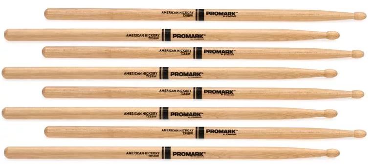 Promark TX5BW-4P Forward 5B Hickory (Wood Tip) - 4 Pack