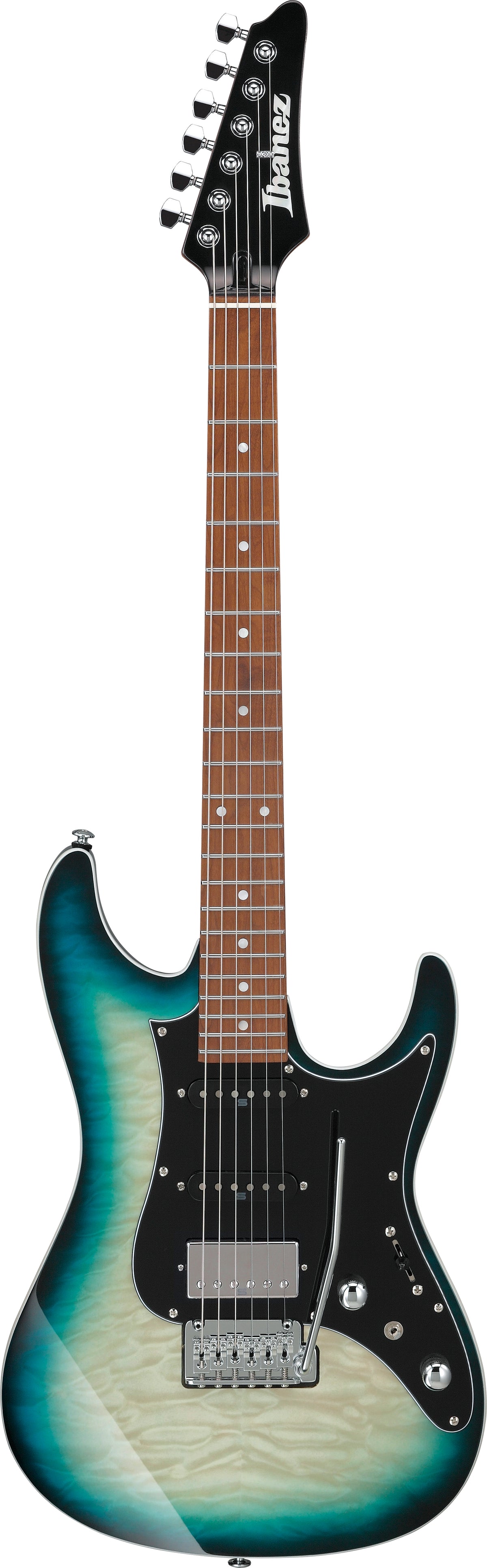 Ibanez AZ24P1QMDOB Premium Electric Guitar - Deep Ocean Blonde 9