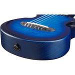 Ibanez AUP10N Nylon-String Piccolo Acoustic Electric Guitar - Transparent Blue Burst 4