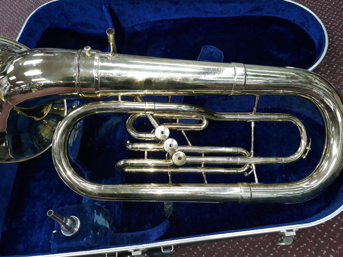Used F.A. Reynolds 3-Valve Brass Baritone Horn - Brass Body With Nickel-Silver Trim 6