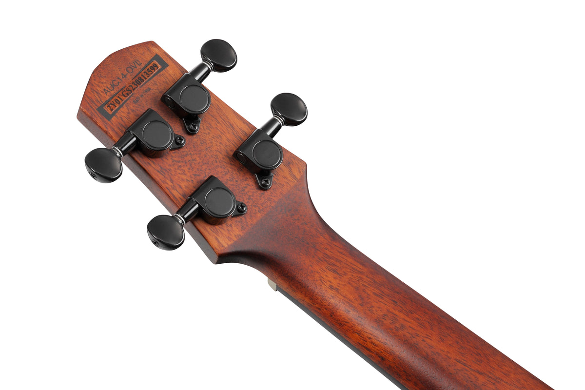 Ibanez AUC14OVL Concert Ukulele - Open Pore Violin Sunburst 3