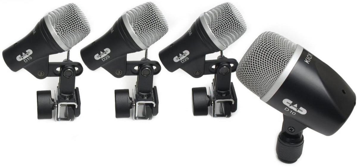 CAD Stage4 Drum Microphone Package - With Carry Case