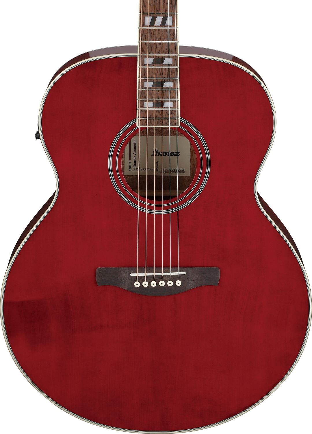 Ibanez AJ70M1EWR Acoustic Electric Guitar - Wine Red High Gloss