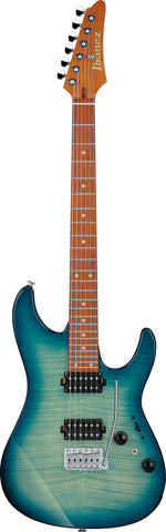 Ibanez AZ24S1FTXB AZ Standard Electric Guitar - Transparent Turquoise Burst 2