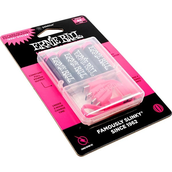 Ernie Ball USB-C Rechargeable AA Battery by Paleblue - 4 Pack 2