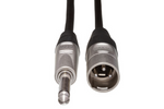 Hosa HPX-010 Pro Unbalanced Interconnect, REAN 1/4 in TS to XLR3M, 10 ft 2
